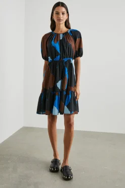 KHLOE DRESS - BLUE MULTI COLOR BLOCK|Rails Store