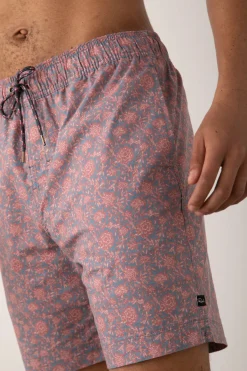 KIAN SWIM SHORT - COASTAL WOOD BLOCK ROYAL BLAZE|Rails New