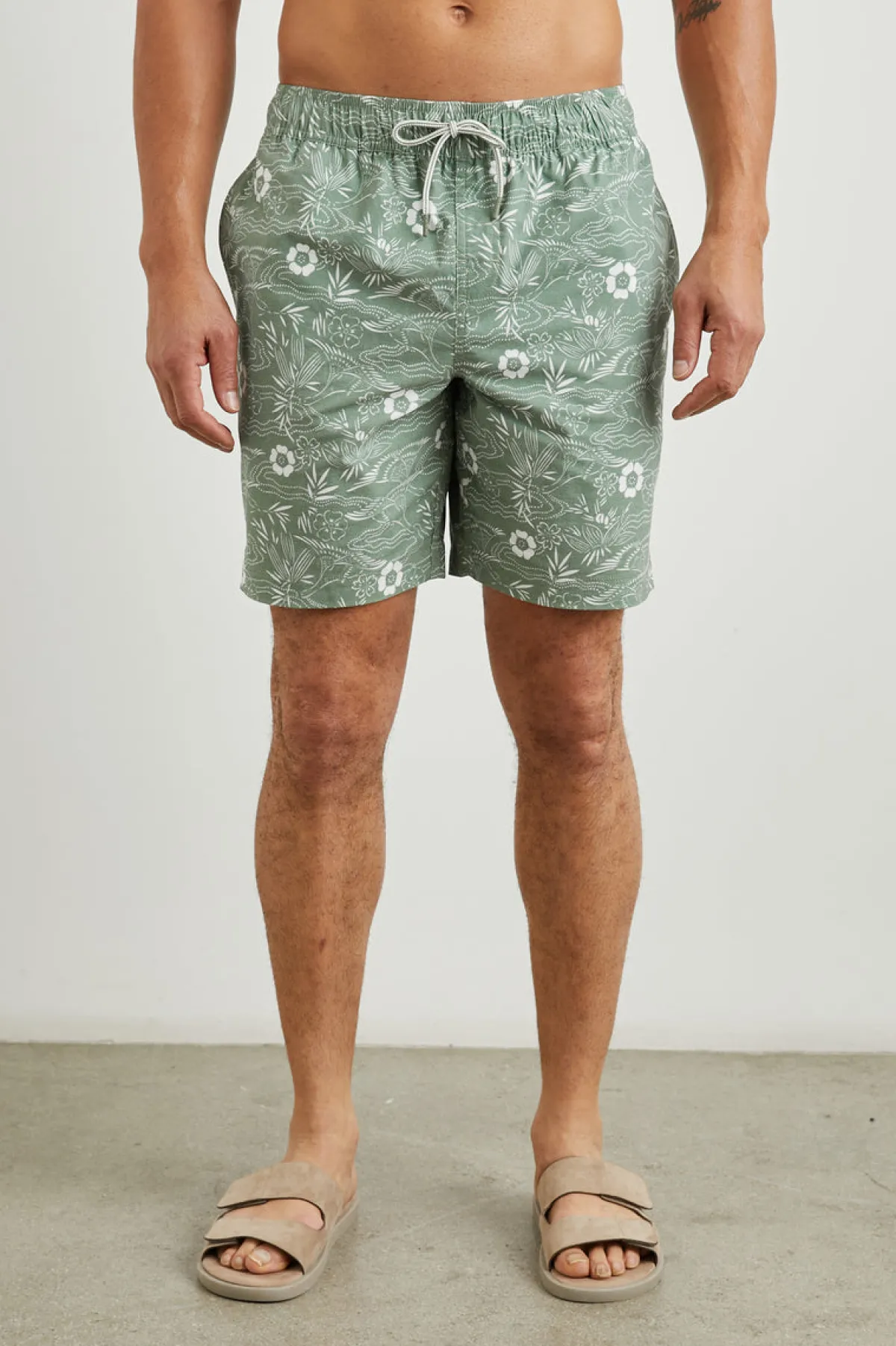 KIAN SWIM SHORT - JAPANESE STENCIL FATIGUE|Rails Shop