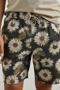 KIAN SWIM SHORT - SUNFLOWER TWIRL BARK|Rails Fashion