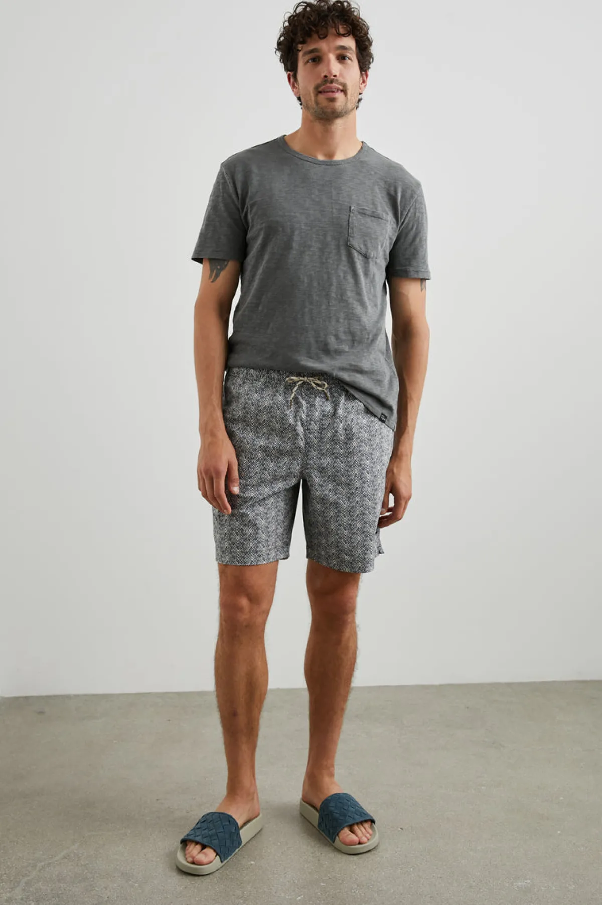 KIAN SWIM SHORT - TRIBAL BATIK CELESTIAL|Rails Sale
