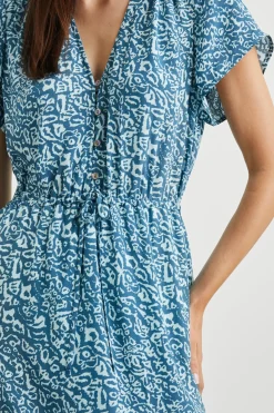 KIKI DRESS - BLUE HAVANA|Rails Cheap