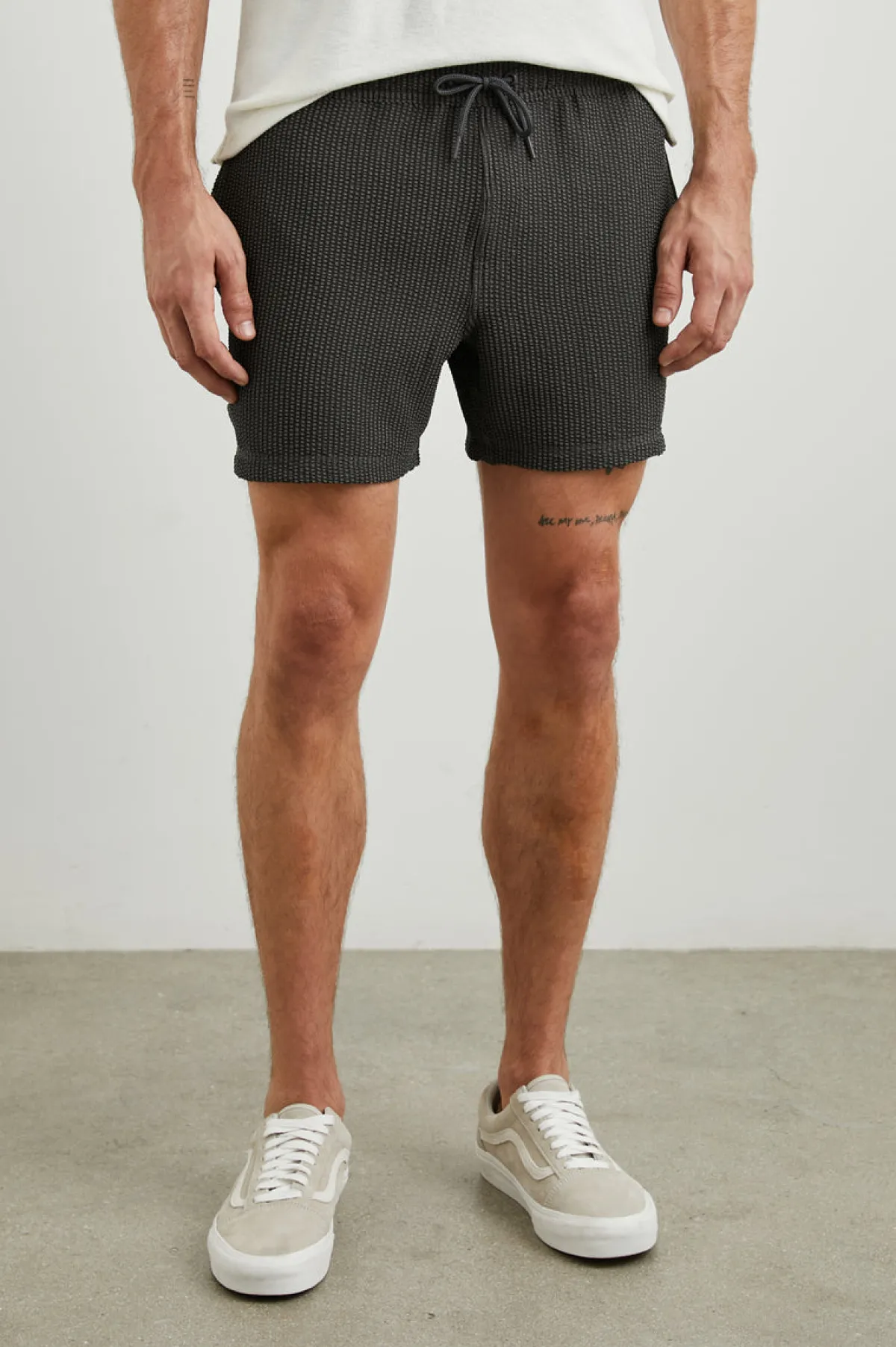 LA BREA SWIM SHORT - CHARCOAL SEERSUCKER|Rails Flash Sale