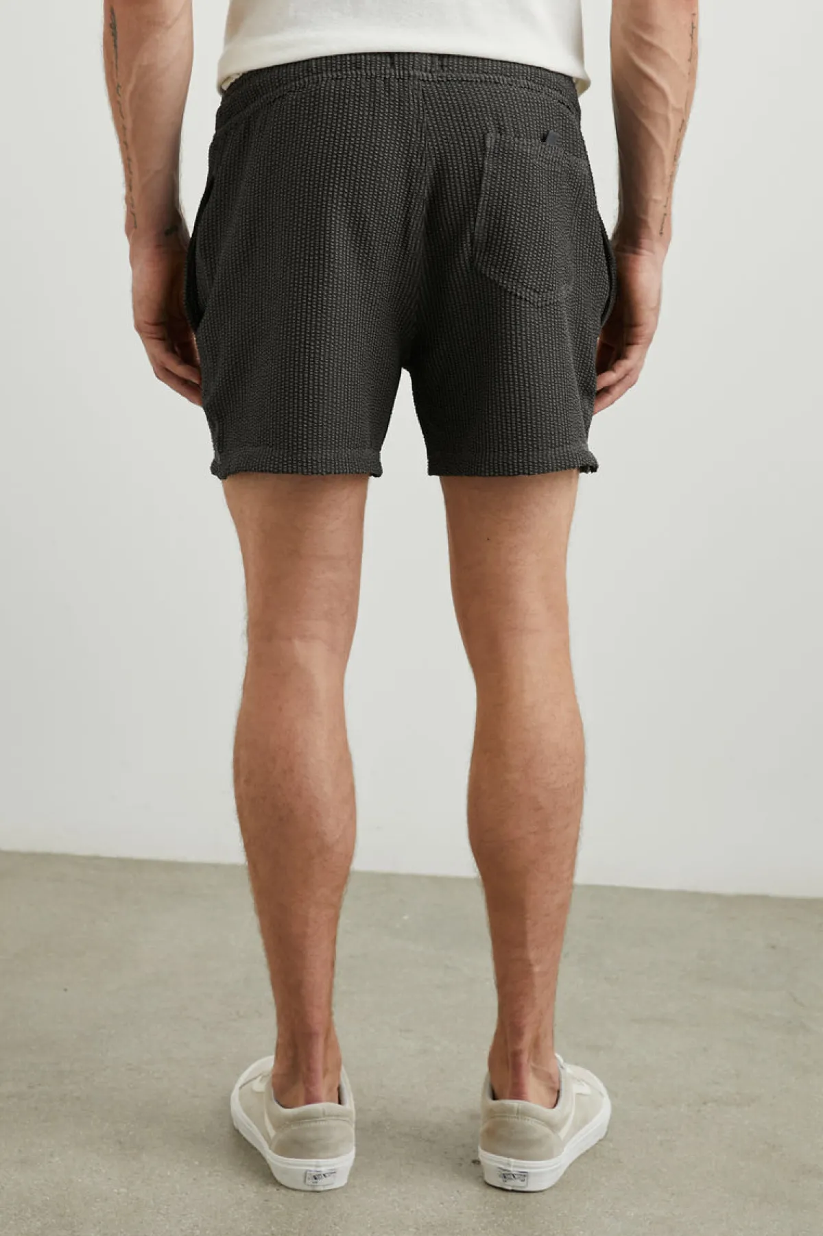 LA BREA SWIM SHORT - CHARCOAL SEERSUCKER|Rails Flash Sale