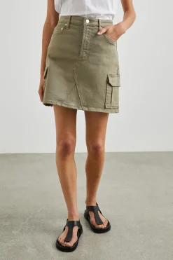 LAUREL CARGO SKIRT - WASHED OLIVE|Rails Outlet