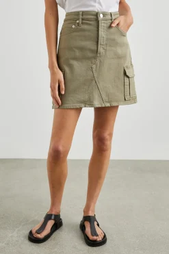 LAUREL CARGO SKIRT - WASHED OLIVE|Rails Outlet