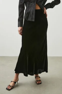 LEIA SKIRT - BLACK VELVET|Rails Fashion