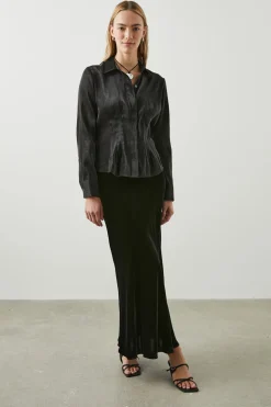 LEIA SKIRT - BLACK VELVET|Rails Fashion
