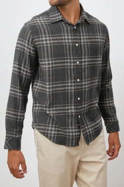 LENNOX SHIRT - CHARCOAL WRAITH MELANGE|Rails Best