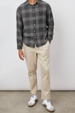 LENNOX SHIRT - CHARCOAL WRAITH MELANGE|Rails Best