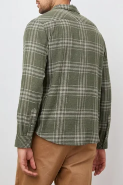 LENNOX SHIRT - CONCRETE MOSS MELANGE|Rails Outlet
