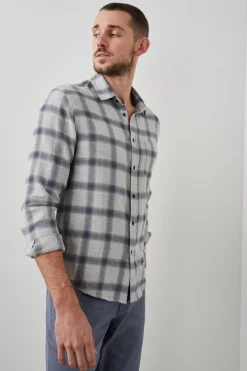 LENNOX SHIRT - METALLIC STORM HEATHER|Rails Discount
