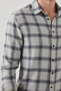 LENNOX SHIRT - METALLIC STORM HEATHER|Rails Discount