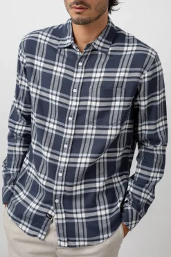 LENNOX SHIRT - NAVY WHITE|Rails Shop