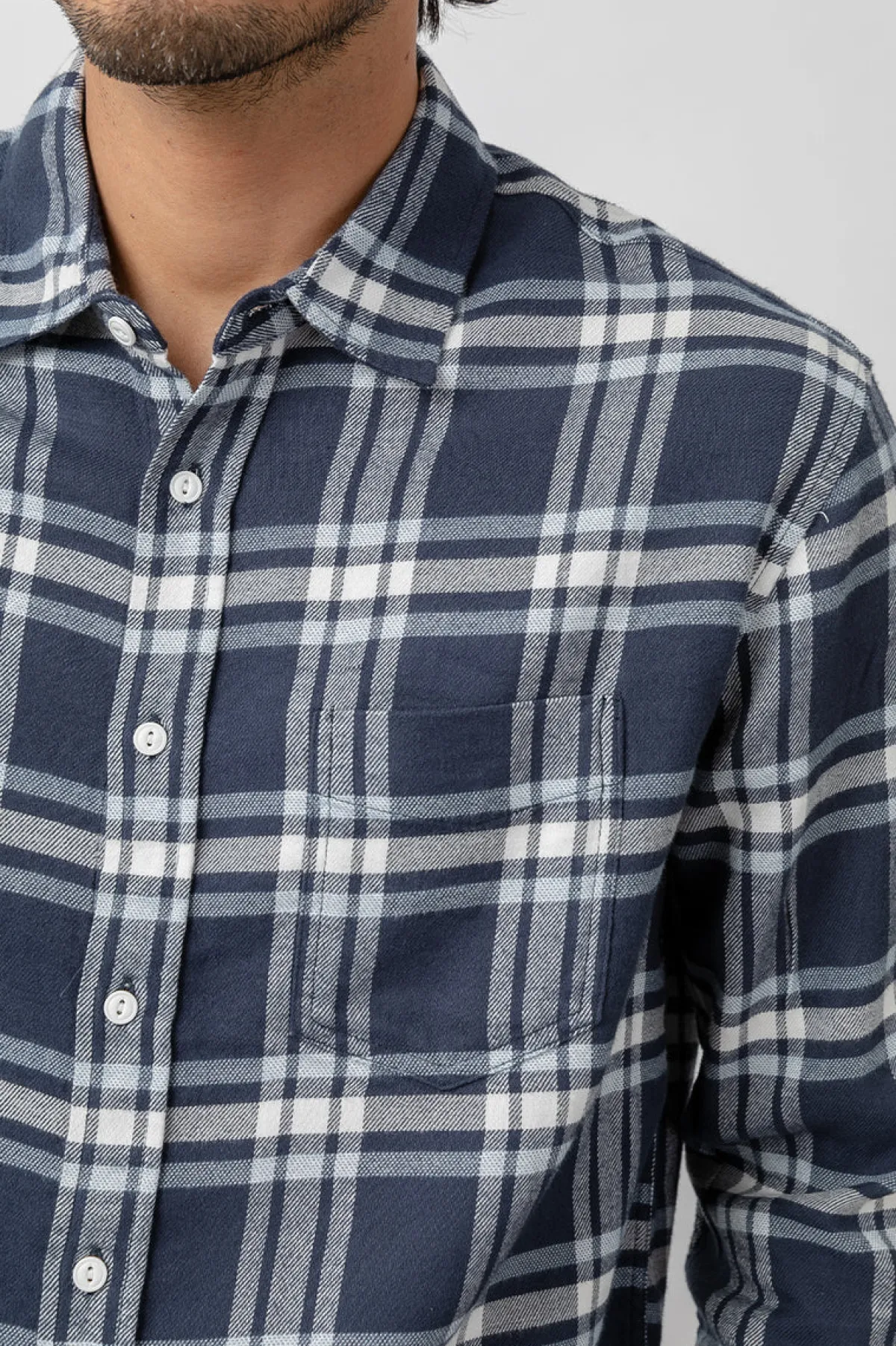 LENNOX SHIRT - NAVY WHITE|Rails Shop