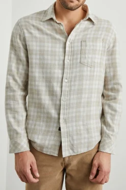 LENNOX SHIRT - PALAMINO WHITE MELANGE|Rails Online