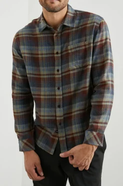 LENNOX SHIRT - RUBY DENIM BOTANICAL|Rails Hot