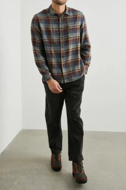 LENNOX SHIRT - RUBY DENIM BOTANICAL|Rails Hot
