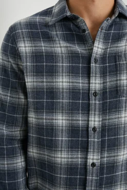 LENNOX SHIRT - SHADOW ETHER MELANGE|Rails Flash Sale