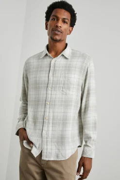 LENNOX SHIRT - WHEAT DOVE MELANGE|Rails Best