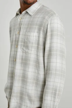 LENNOX SHIRT - WHEAT DOVE MELANGE|Rails Best