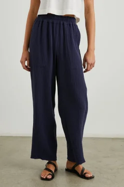 LEON CROP PANT - NAVY|Rails New