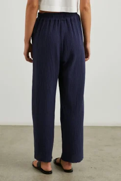 LEON CROP PANT - NAVY|Rails New