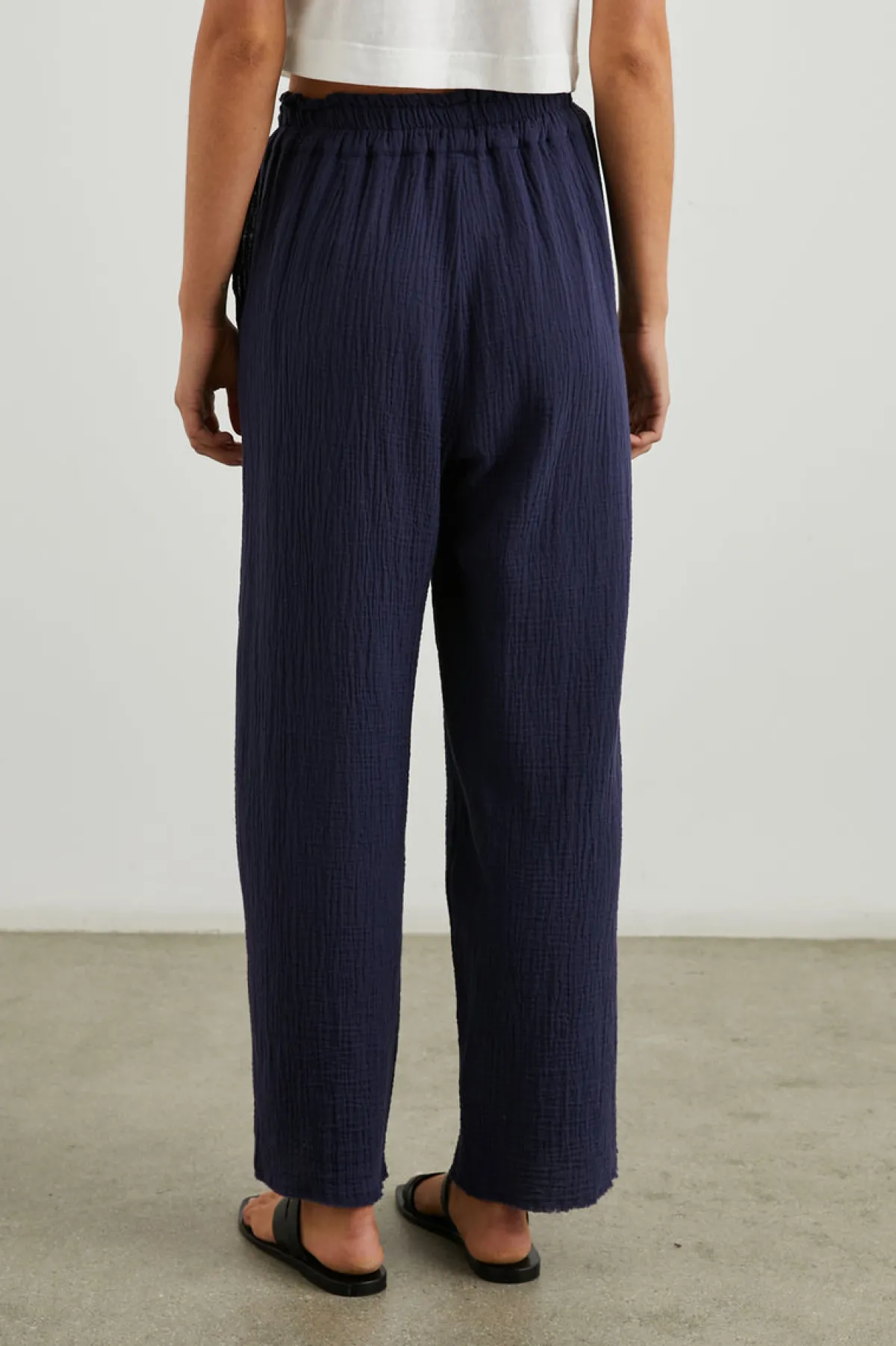 LEON CROP PANT - NAVY|Rails New