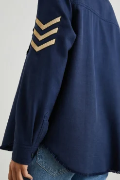 LOREN SHIRT JACKET - NAVY|Rails Online