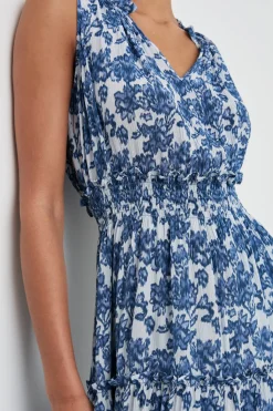 LOULOU DRESS - CHAMBRAY FLORAL|Rails Best
