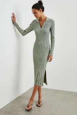 LUCIANA DRESS - MINT NAVY SPACE DYE|Rails Flash Sale