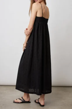 LUCILLE DRESS - BLACK SEA EYELET|Rails Fashion