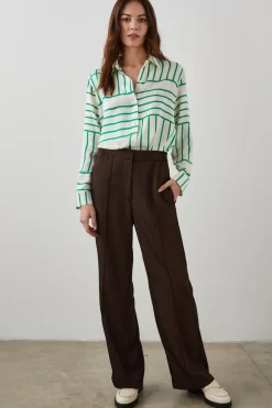 MARA SHIRT - GREEN LINE ART|Rails Shop