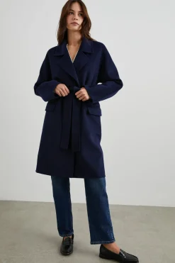 MARTA COAT - NAVY|Rails Hot