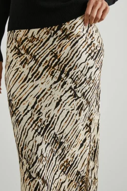 MAYA SKIRT - NEUTRAL IKAT|Rails Best
