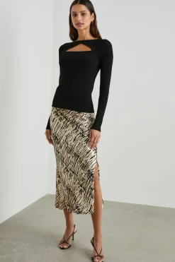 MAYA SKIRT - NEUTRAL IKAT|Rails Best