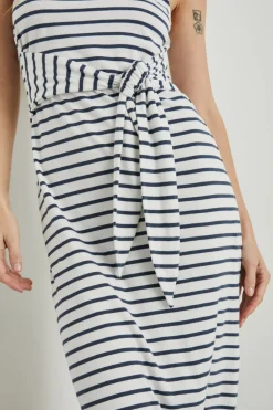 MEG DRESS - IVORY NAVY STRIPE|Rails Sale