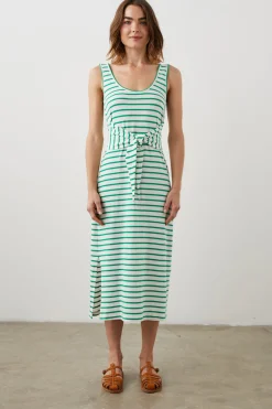 MEG DRESS - SAILOR STRIPE GREEN|Rails Outlet