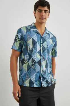 MORENO SHIRT - TRIANGLE PATCHWORK SHADOW|Rails Hot
