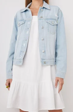 MULHOLLAND JACKET - FADED BLUE DISTRESS|Rails Fashion