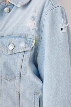 MULHOLLAND JACKET - FADED BLUE DISTRESS|Rails Fashion