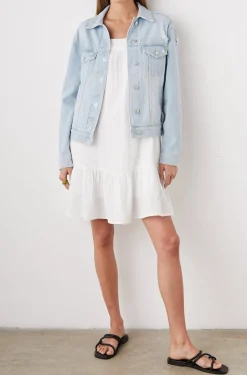 MULHOLLAND JACKET - FADED BLUE DISTRESS|Rails Fashion