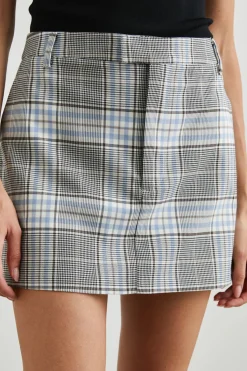 PRIM SKIRT - COCOA SKY CHECK|Rails Fashion
