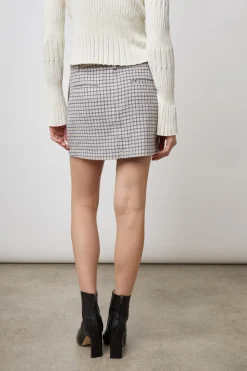 PRIM SKIRT - LILAC NAVY MINI CHECK|Rails Fashion