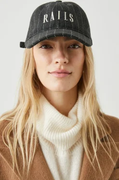BASEBALL CAP - CHARCOAL PINSTRIPE|Rails Best