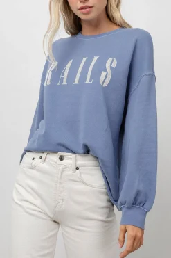 SIGNATURE SWEATSHIRT - WASHED INDIGO |Rails Fashion