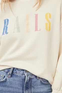 SIGNATURE SWEATSHIRT - IVORY|Rails Clearance