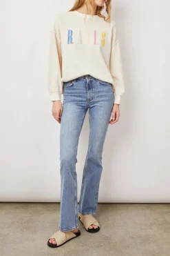 SIGNATURE SWEATSHIRT - IVORY|Rails Clearance