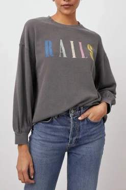 SIGNATURE SWEATSHIRT - VINTAGE BLACK|Rails Hot