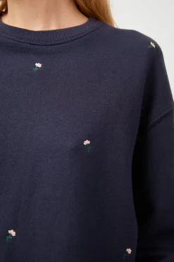 RAMONA SWEATSHIRT - NAVY BUDS|Rails Outlet
